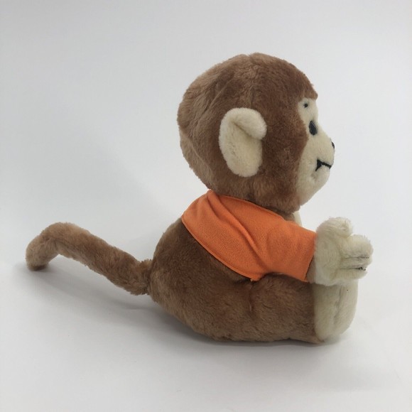 VTG Dakin 1977 Lets Monkey  Around Plush Sitting Stuffed Animal 9" Chimp Korea - Picture 3 of 12